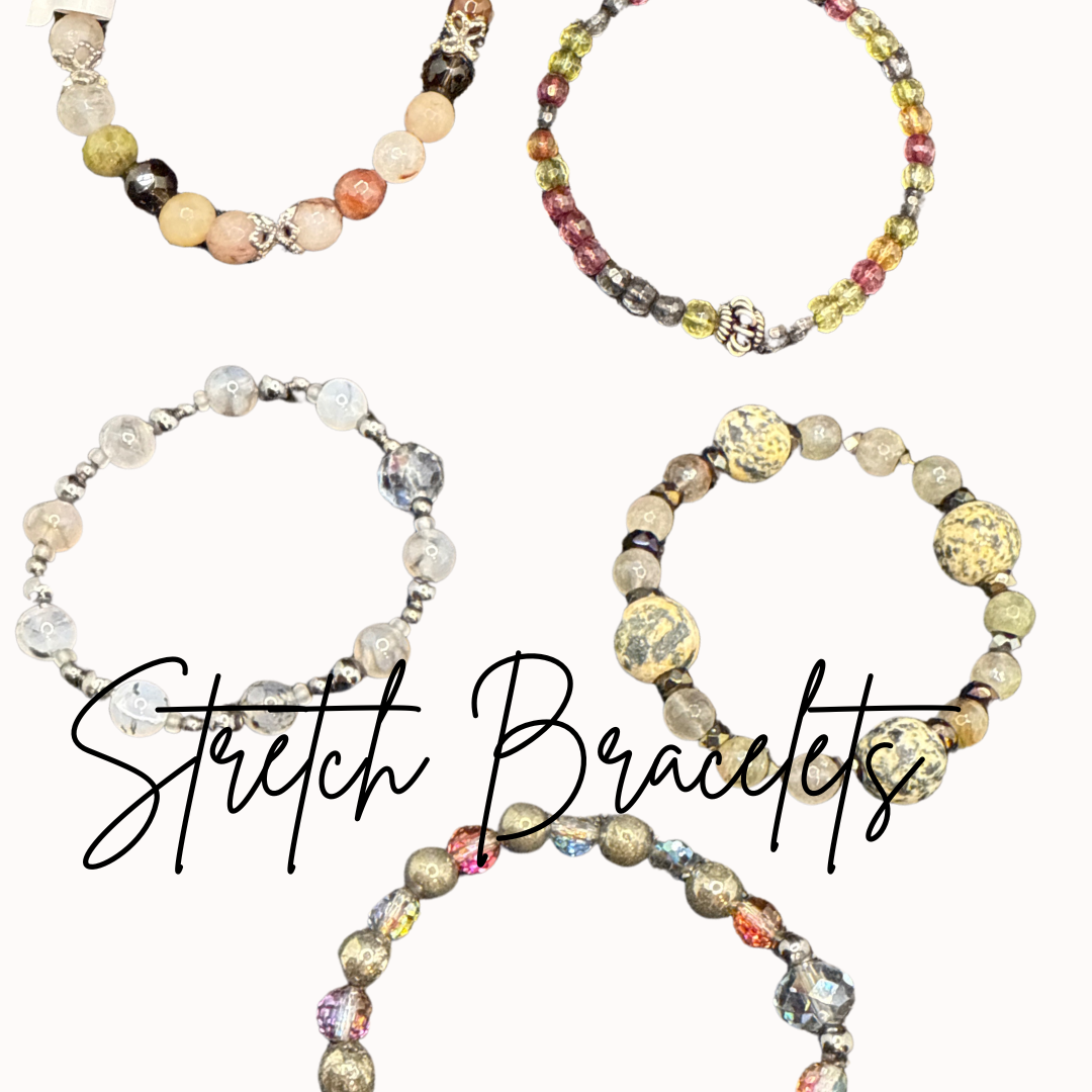 Boho Mystery Bracelet Set – 5 Handmade Stretch Bracelets