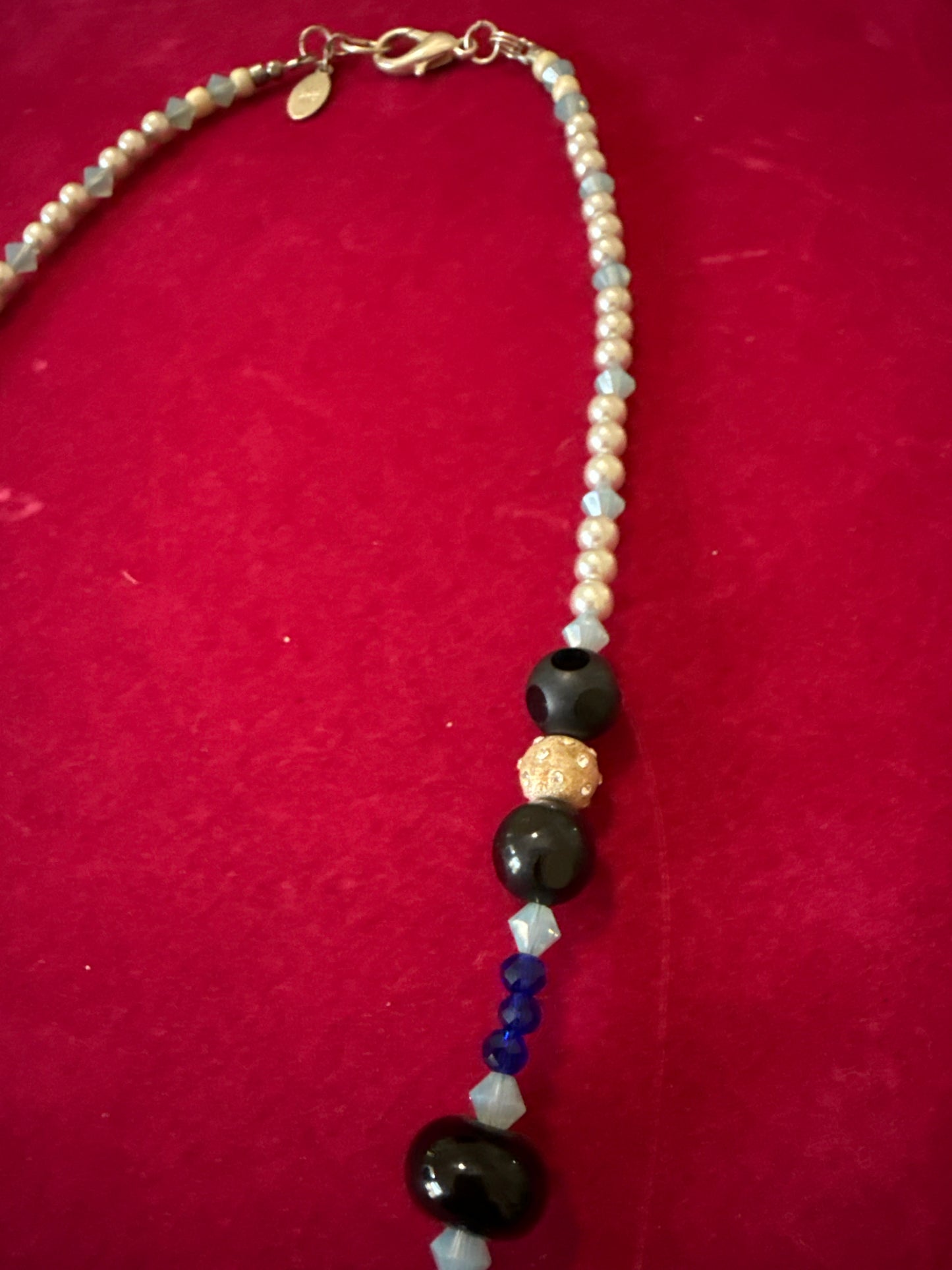Moonlight Garden – Artisan Beaded Statement Necklace