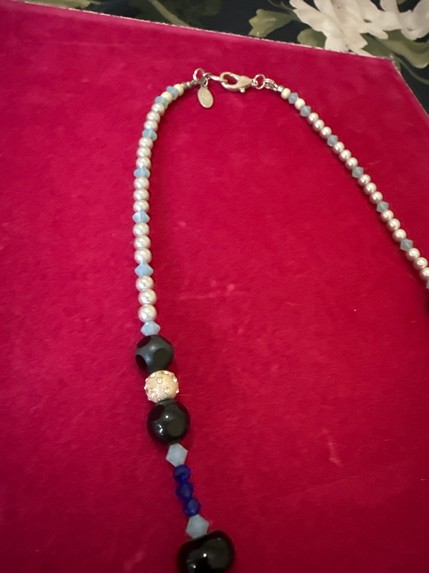 Moonlight Garden – Artisan Beaded Statement Necklace